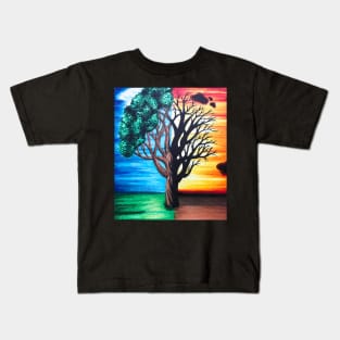 Summer and Scorched Tree Kids T-Shirt